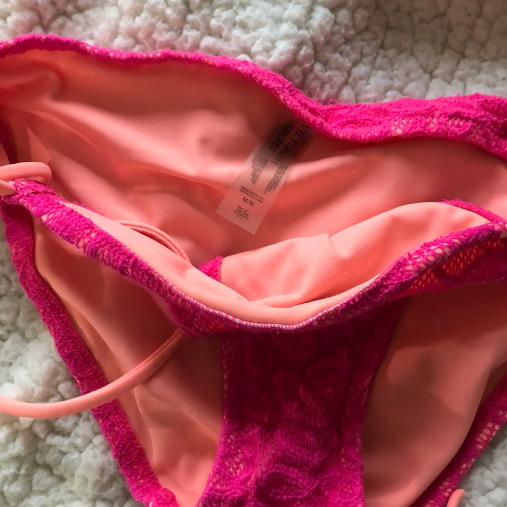 Victoria’s Secret Pink Lace Bikini M bottom L Top - Picture 5 of 6